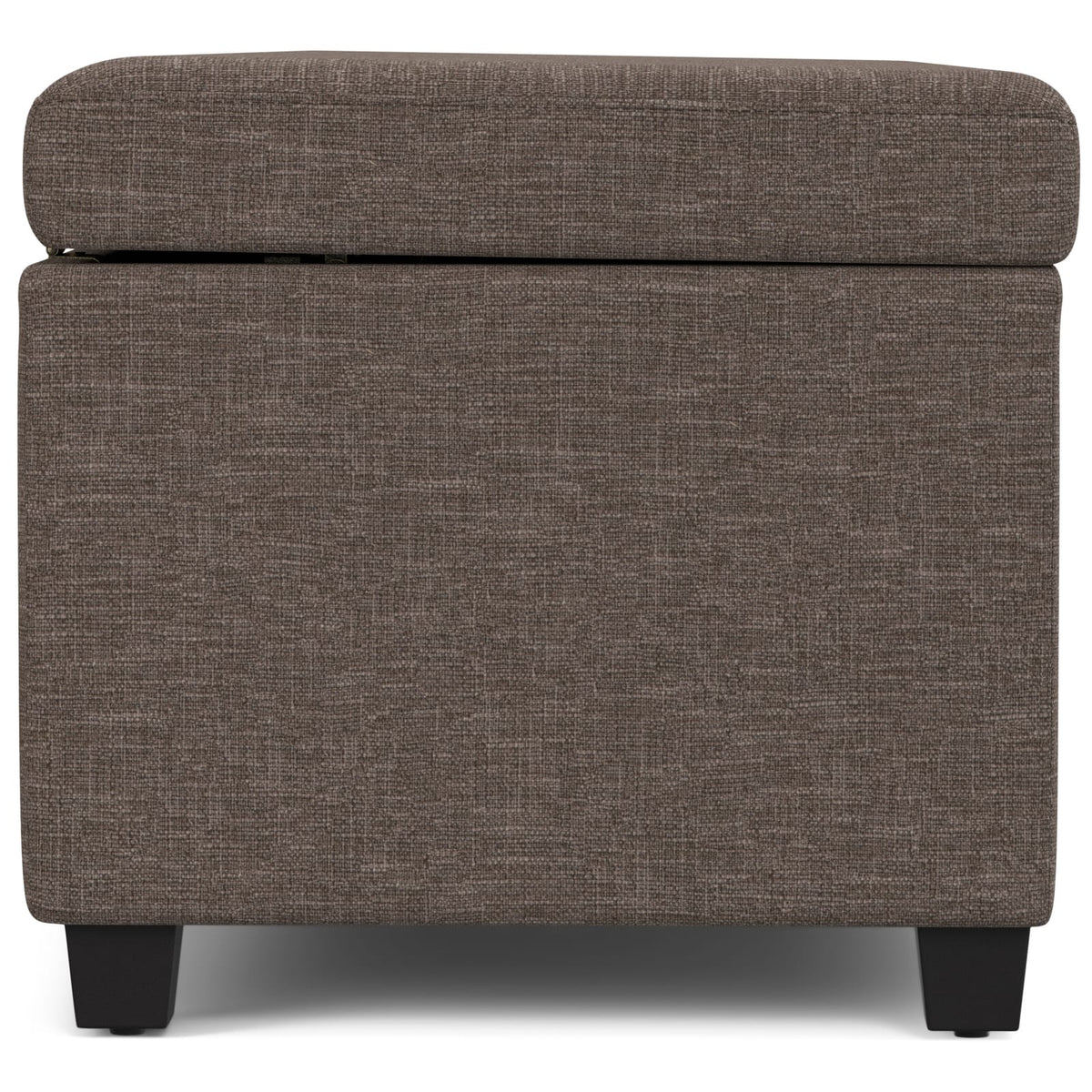Gray Fabric Storage Ottoman Bench - 53.9" Large