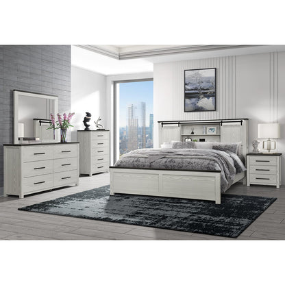Beige Farmhouse Dresser Mirror - 44.76" x 38.86"