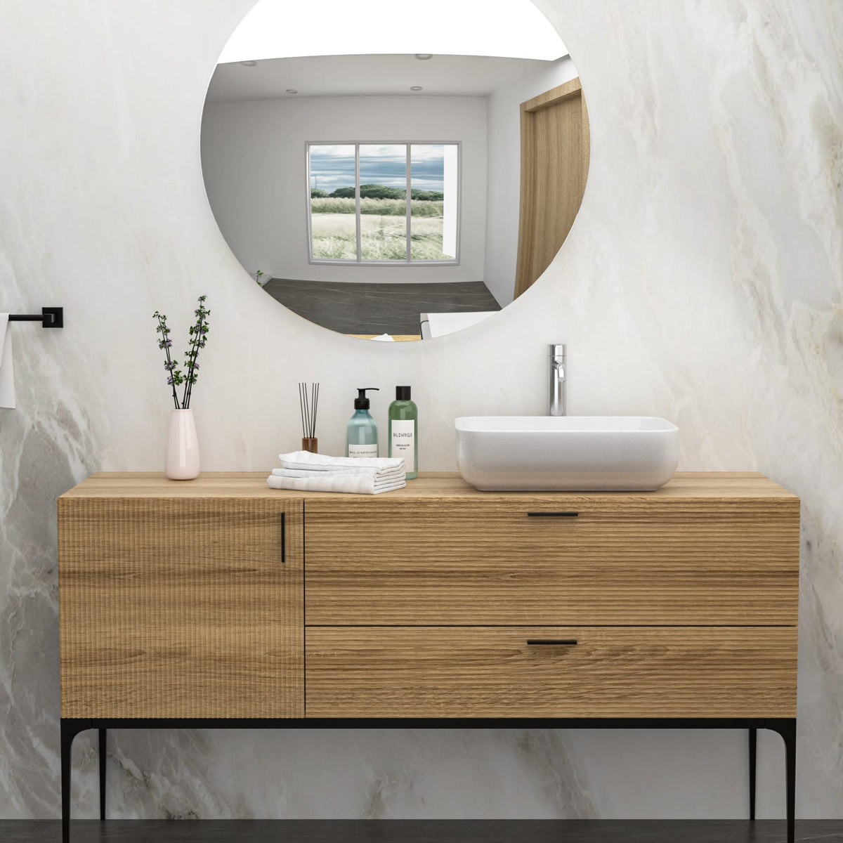 Modern White Ceramic Vessel Sink for Bathroom Countertop Installation