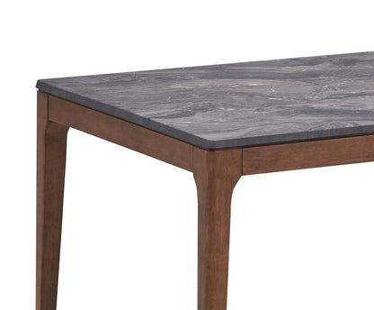 Walnut Engineered Stone Dining Table - 63" Round
