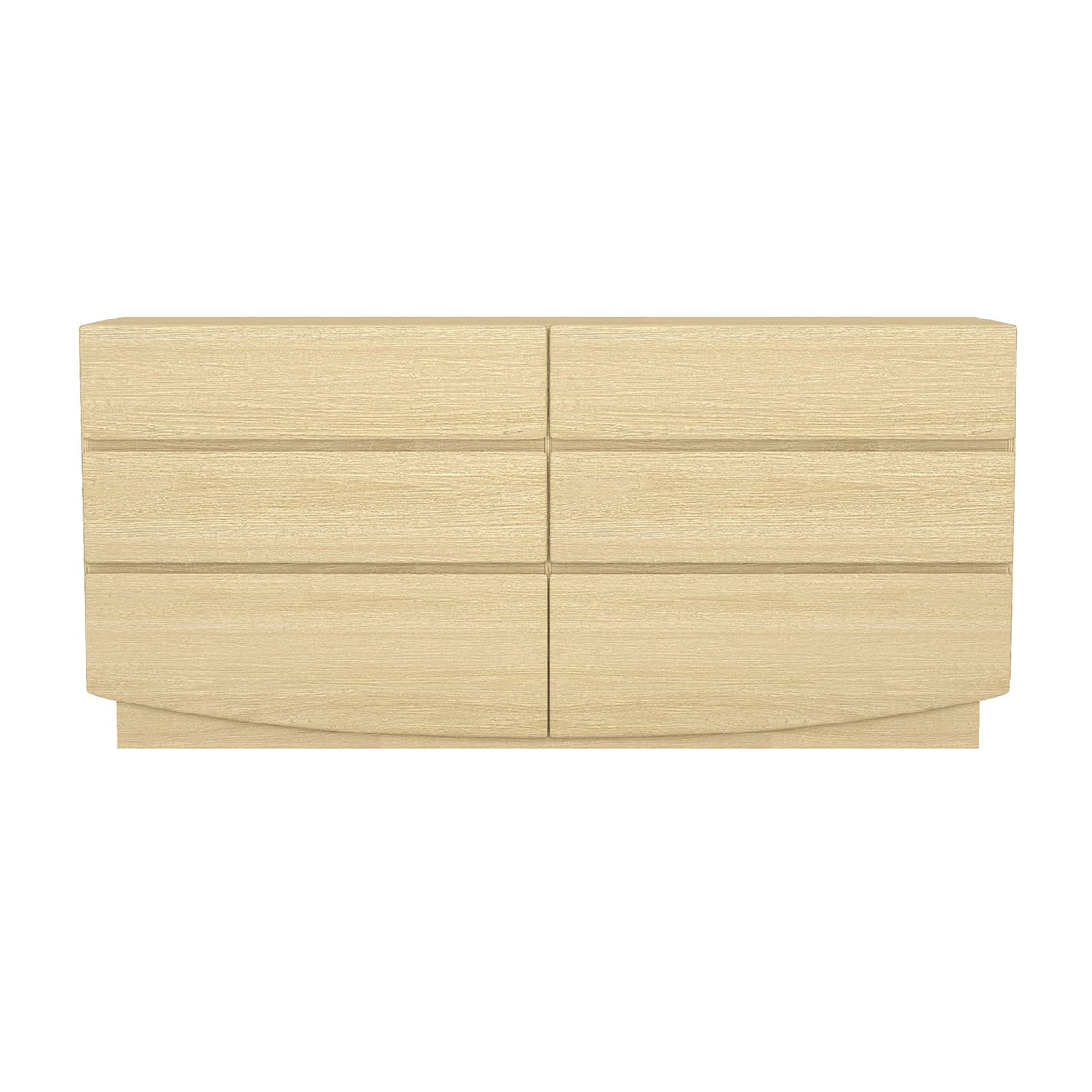 72" Oak Dresser - MDF Material Bedroom Storage