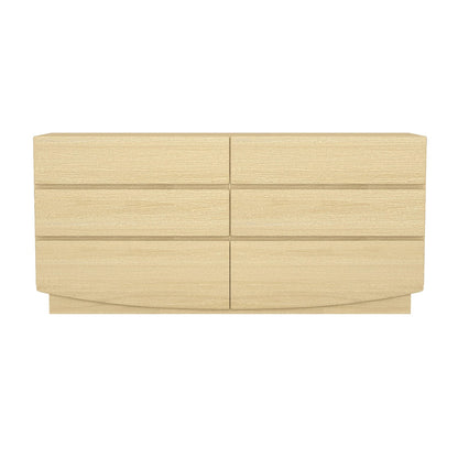 72" Oak Dresser - MDF Material Bedroom Storage