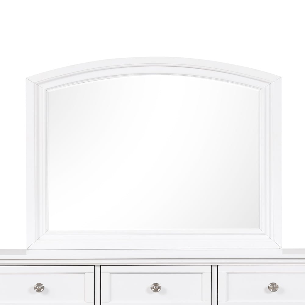 Meade G8975-M White Wood Vanity Mirror - 42"H