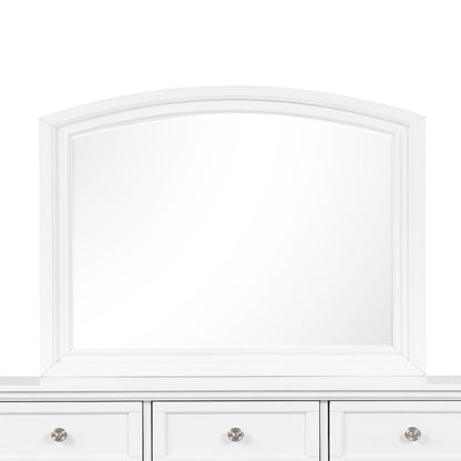 Meade G8975-M White Wood Vanity Mirror - 42"H