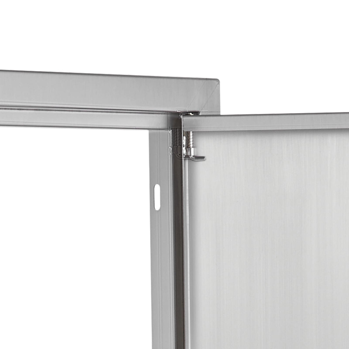 Silver Stainless Steel Outdoor Kitchen Access Door for BBQ Island