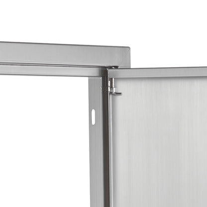 Silver Stainless Steel Outdoor Kitchen Access Door for BBQ Island