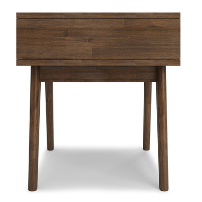 Clarkson End Table - Dark Brown Rustic Storage