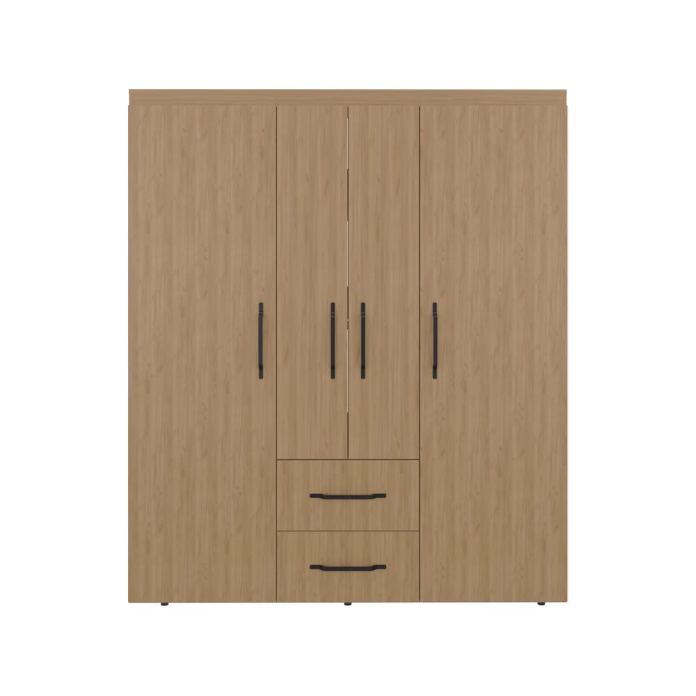 Beige Engineered Wood Dresser - 59" Wide Storage