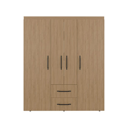 Beige Engineered Wood Dresser - 59" Wide Storage