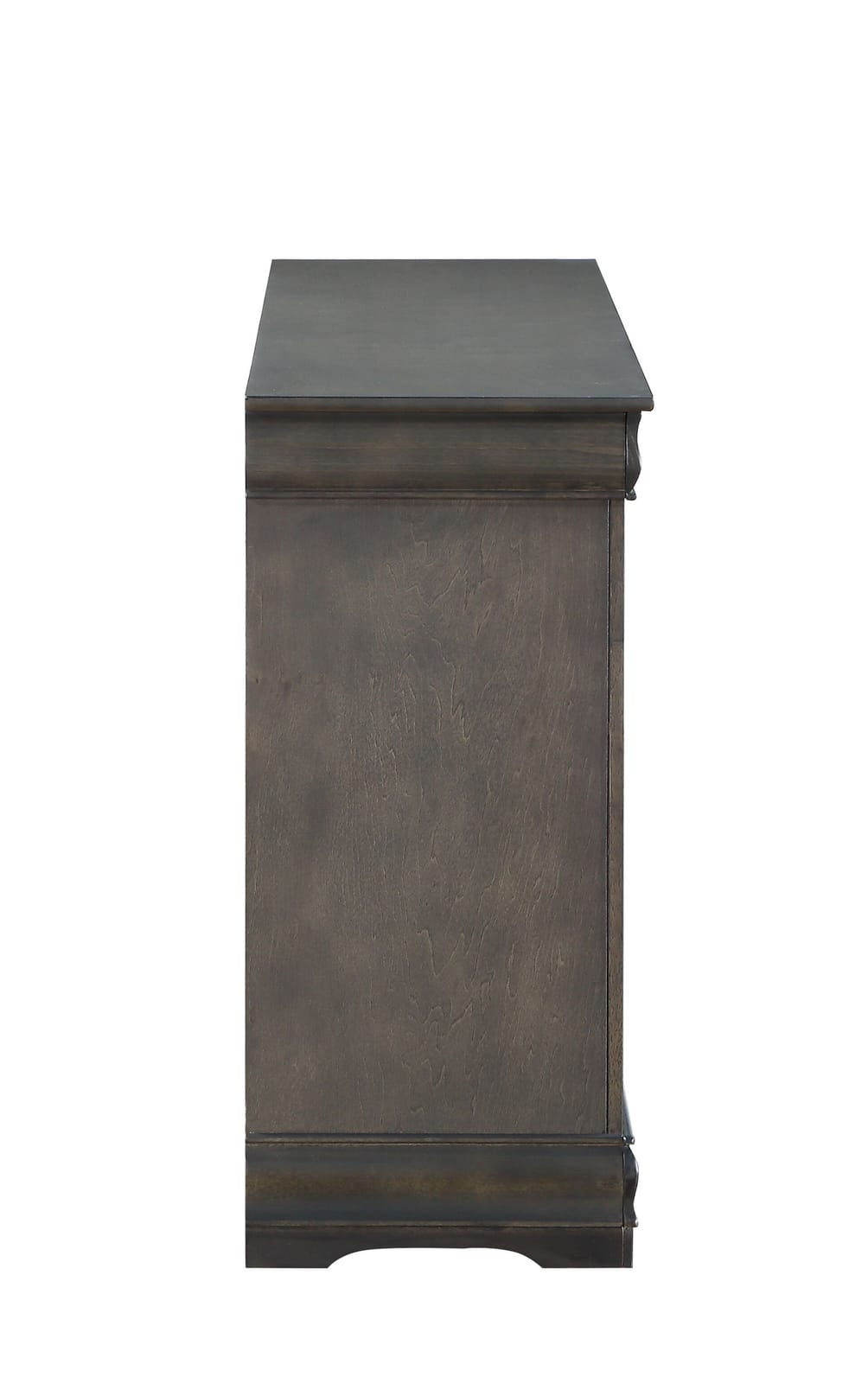 Dark Gray 6 Drawer Dresser - 57" Wide for Bedroom