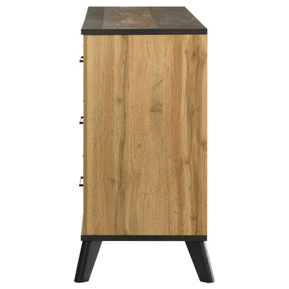 60" Natural Pine Wood Dresser - Bedroom Storage