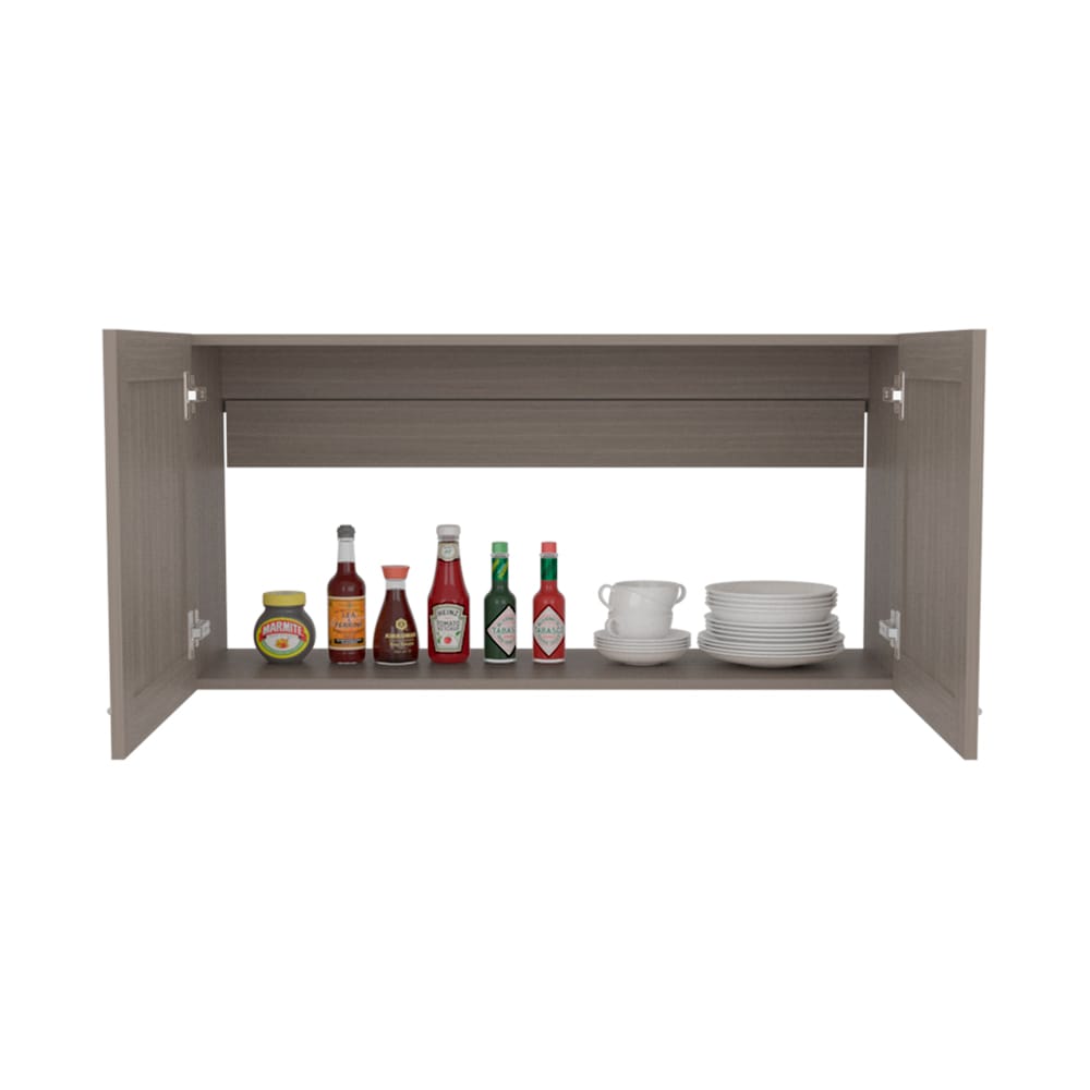 Living Room Beige Engineered Wood Wall Cabinet - 12 x 39.4 x 19.3", Kitchen Storage