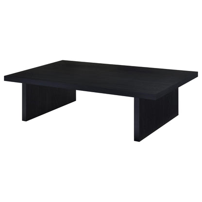 Caroline Black 2-Piece Coffee & End Table Set - Modern Style