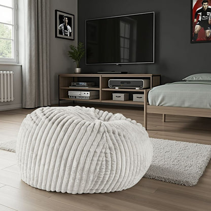 Grey Memory Foam Bean Bag Chair - 40" Wide