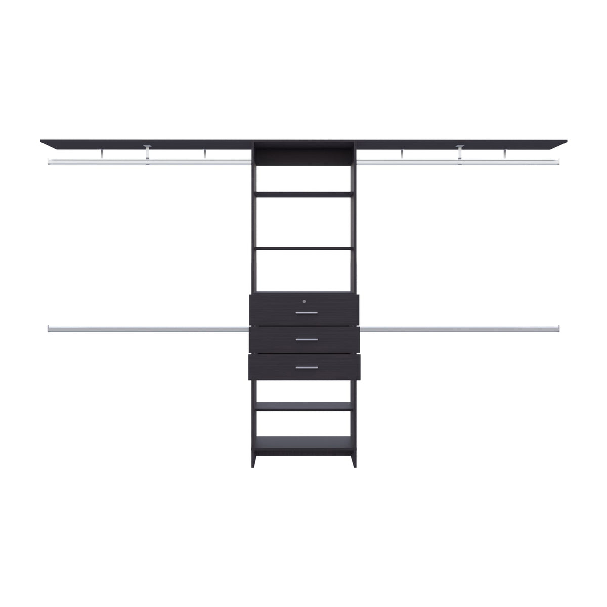 Black 3-Drawer Closet System - Storage & Organization