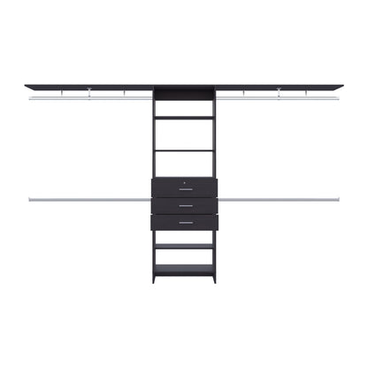 Black 3-Drawer Closet System - Storage & Organization