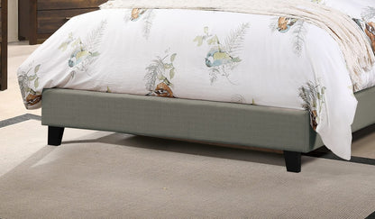 Queen Size Gray Upholstered Arch Bed Frame for Bedroom