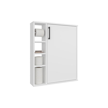 Freestanding White Medicine Cabinet for Bathroom Storage Renovation