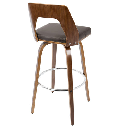 Mid-Century Modern Faux Leather Barstools for Dining Room Set
