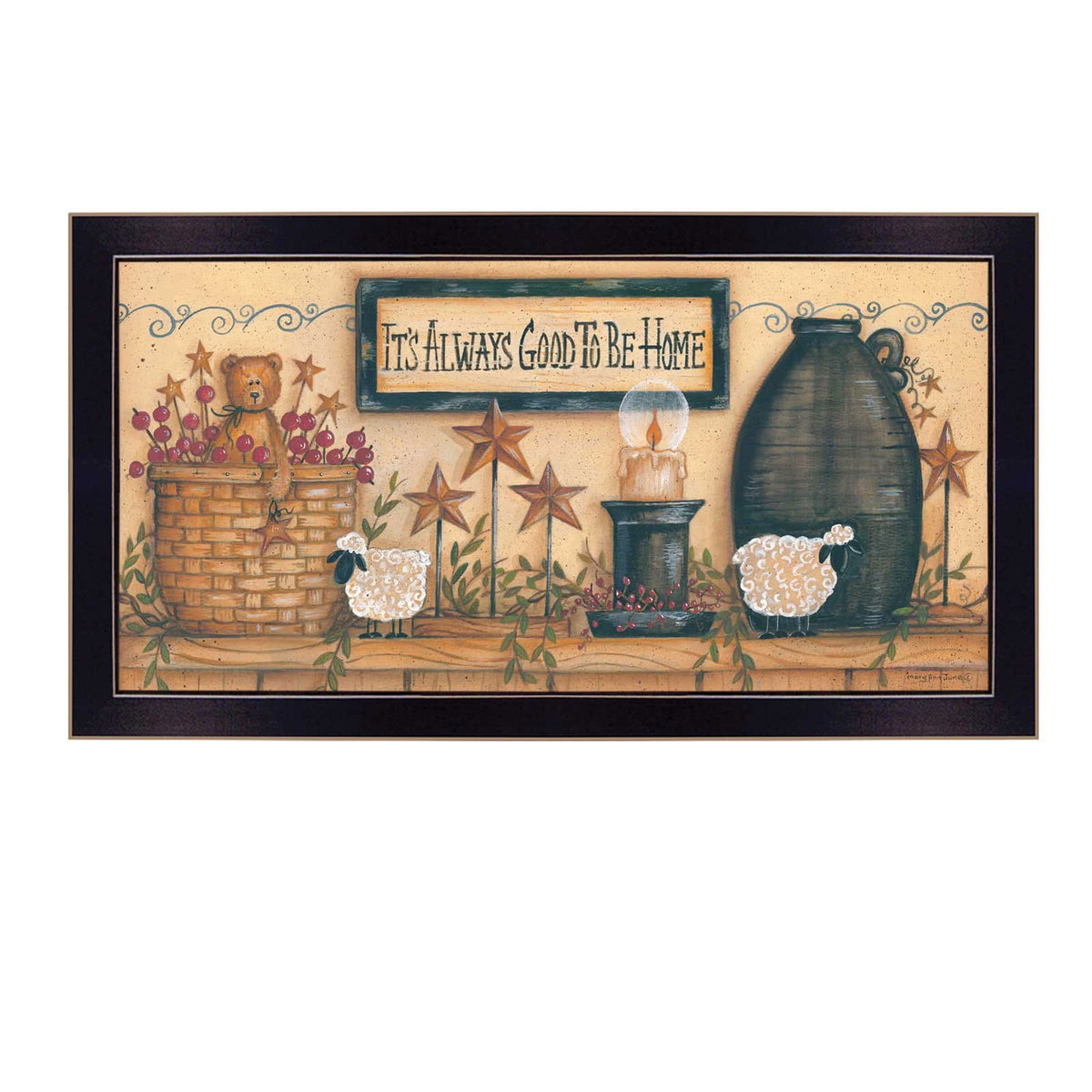 Black Frame Mary June Wall Art Poster