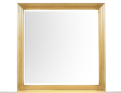 White Wood Vanity Mirror with LED Lights