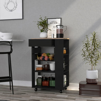 Kitchen Cart Sonex - Light Oak Kitchen Island with Storage