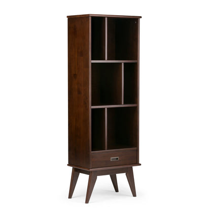 Mid Century Wood File Cabinet Storage Tower for Compact Office Spaces for Home Office