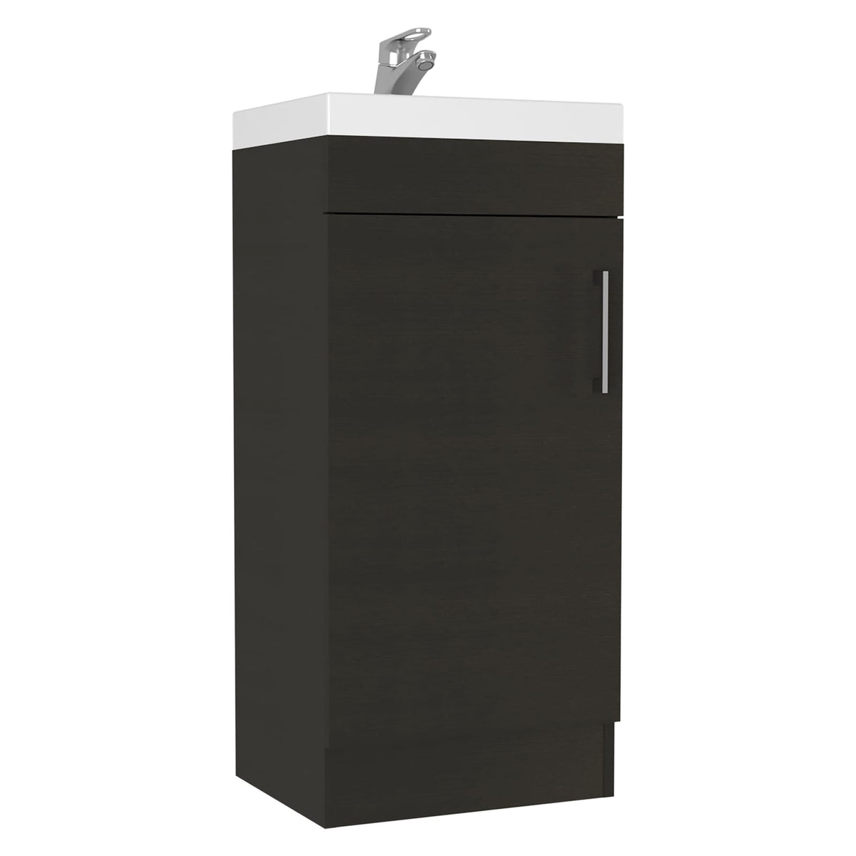Toledo Black Bathroom Vanity - Compact Storage