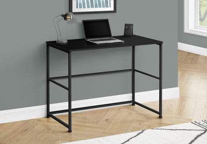 Computer Desk, Black Laminate - Home Office Storage Desk