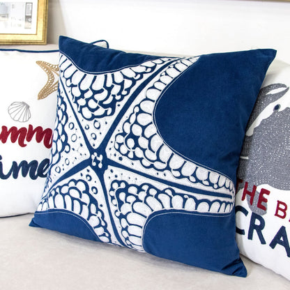 Seastar Starfish - Set of 2 Decorative Throw Pillows