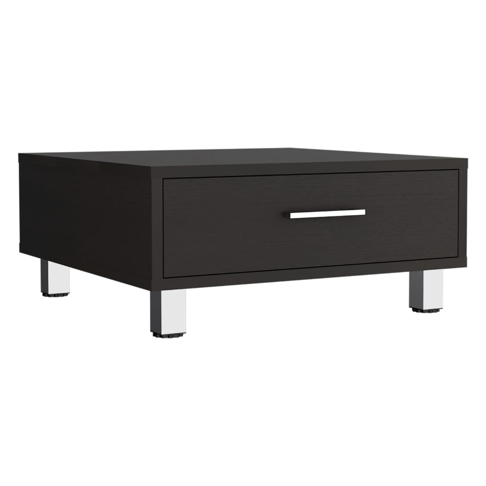 Beijing Coffee Table - Black, One Drawer, Storage Table