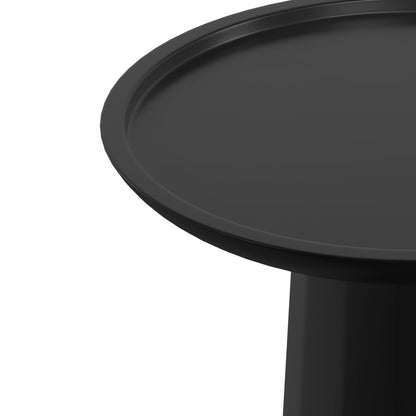 13"D x 13"W Black Wood Accent Table - Small Table for Living Room