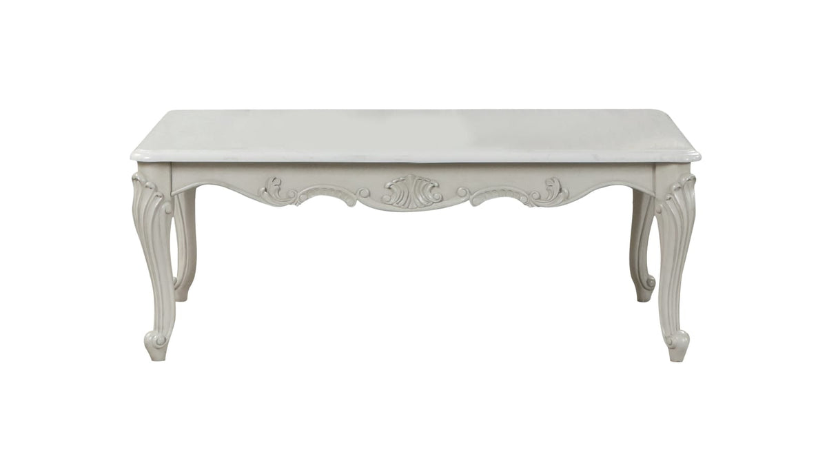 Tuscan Coffee Table - Silver Grey Wood Desk
