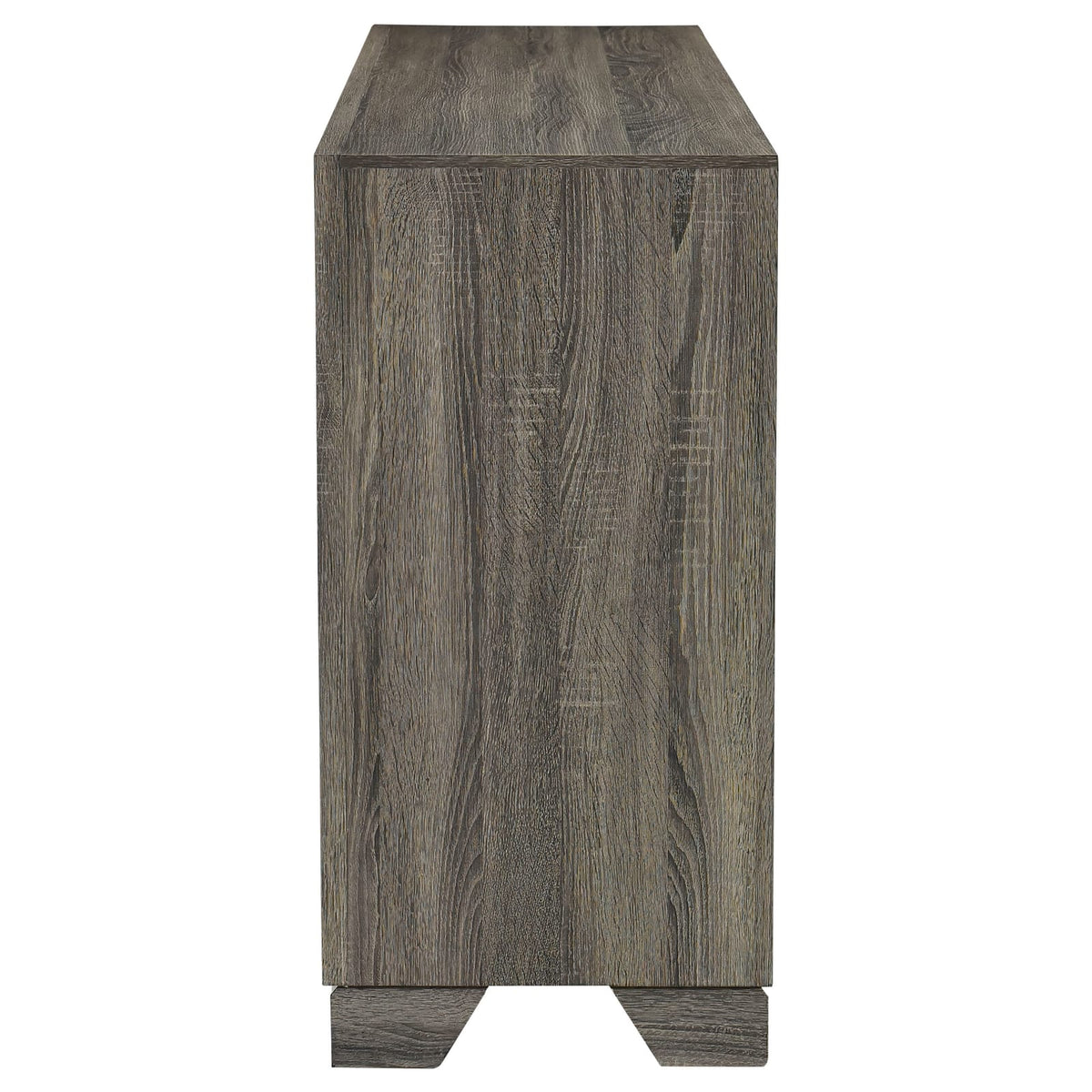 Funston Brown Oak 6-Drawer Dresser - Bedroom Storage