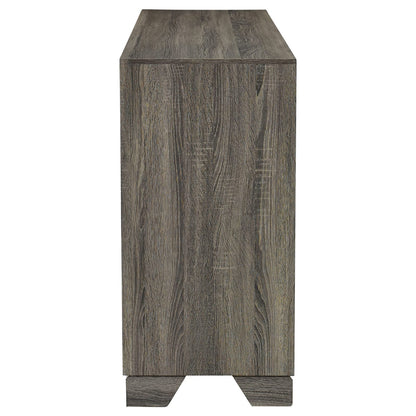Funston Brown Oak 6-Drawer Dresser - Bedroom Storage
