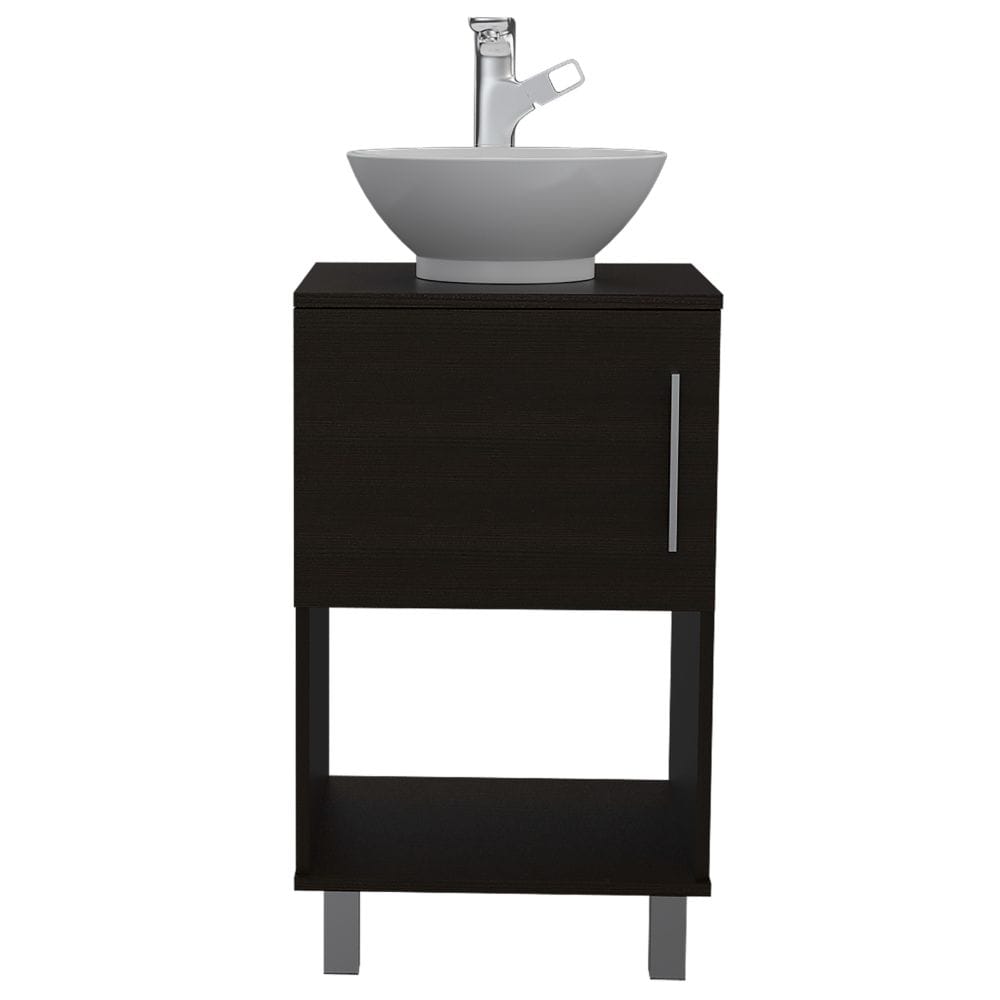 Black Particle Board Bathroom Vanity Cabinet for Bathroom Renovation