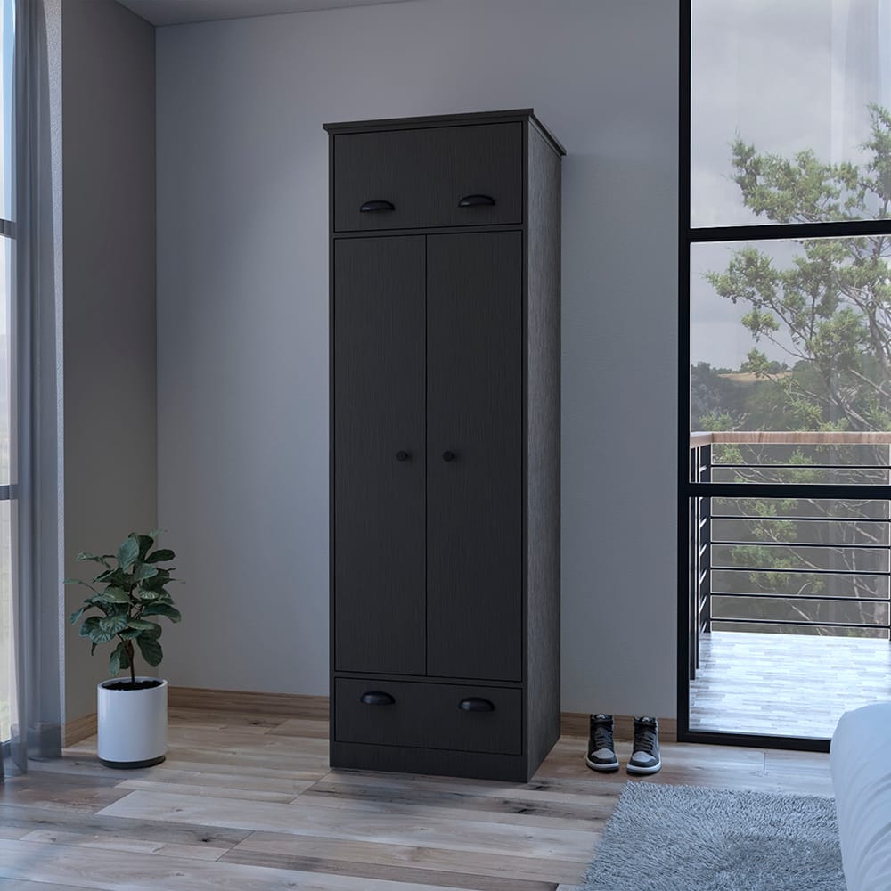 Dumas Armoire - Black Bedroom Storage