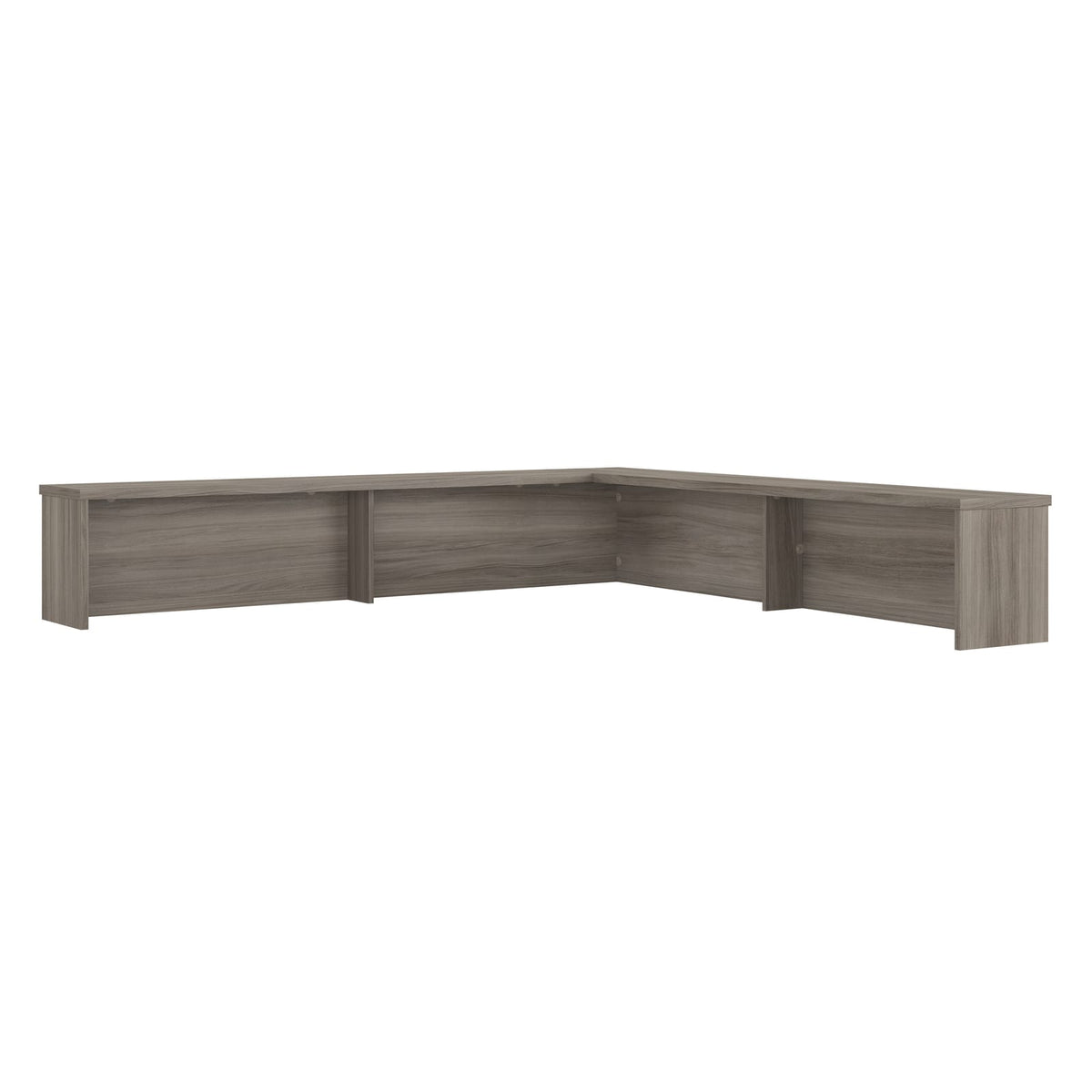 70" Brown Office Hutch with 4 Shelves