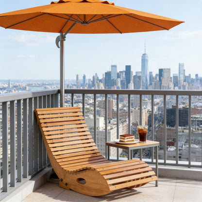 Wooden Rocking Chair - Teak Outdoor Porch Rocker