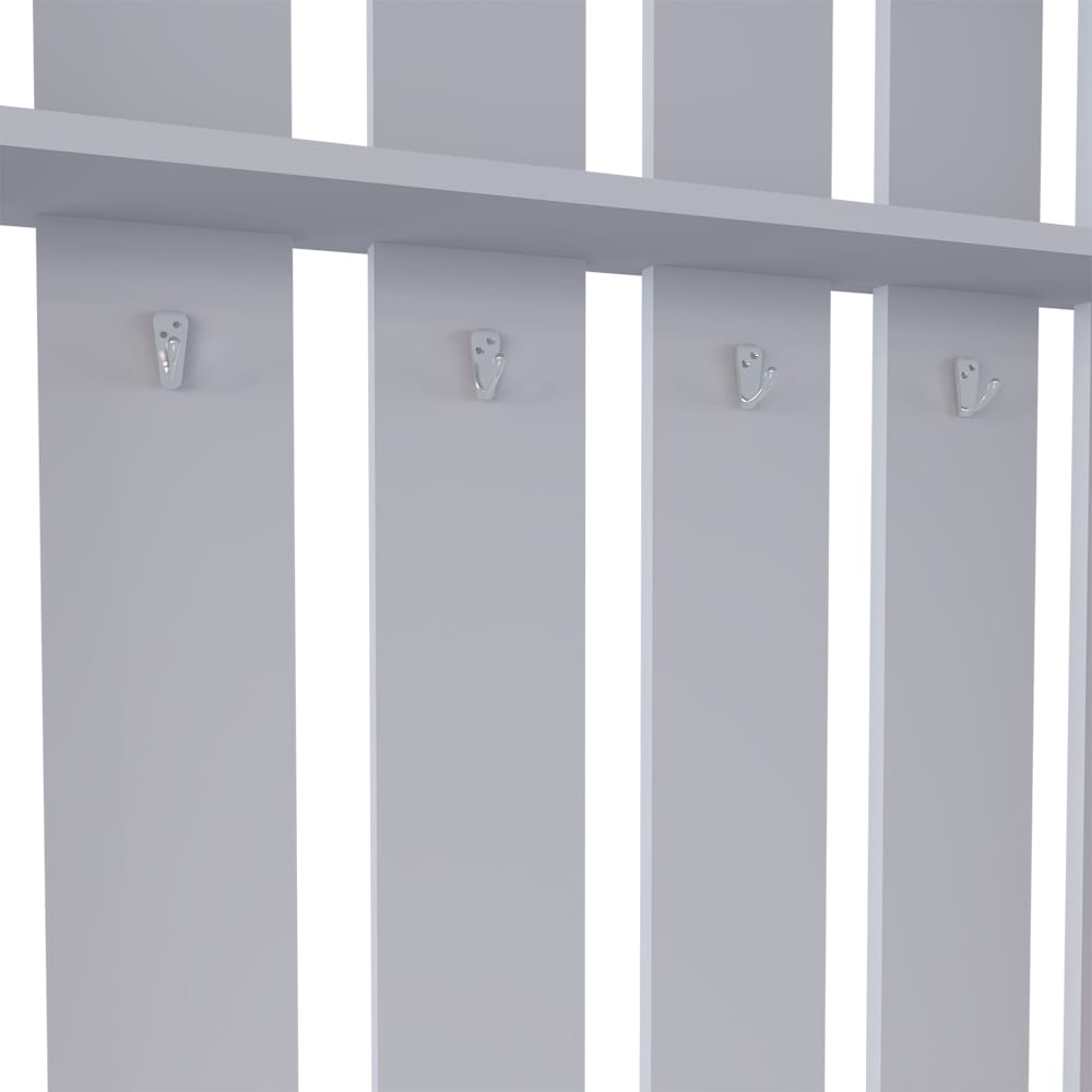 Smoke Engineered Wood Hall Tree with Hooks