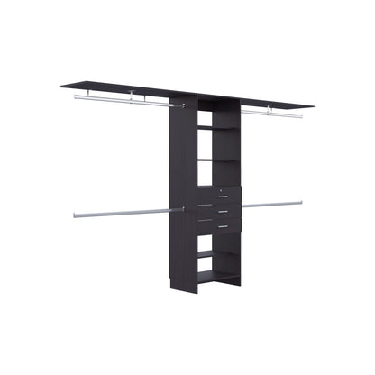Black 3-Drawer Closet System - Storage & Organization