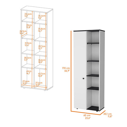 Multi Color Particle Board Kitchen Storage Cabinet with 10 Shelves