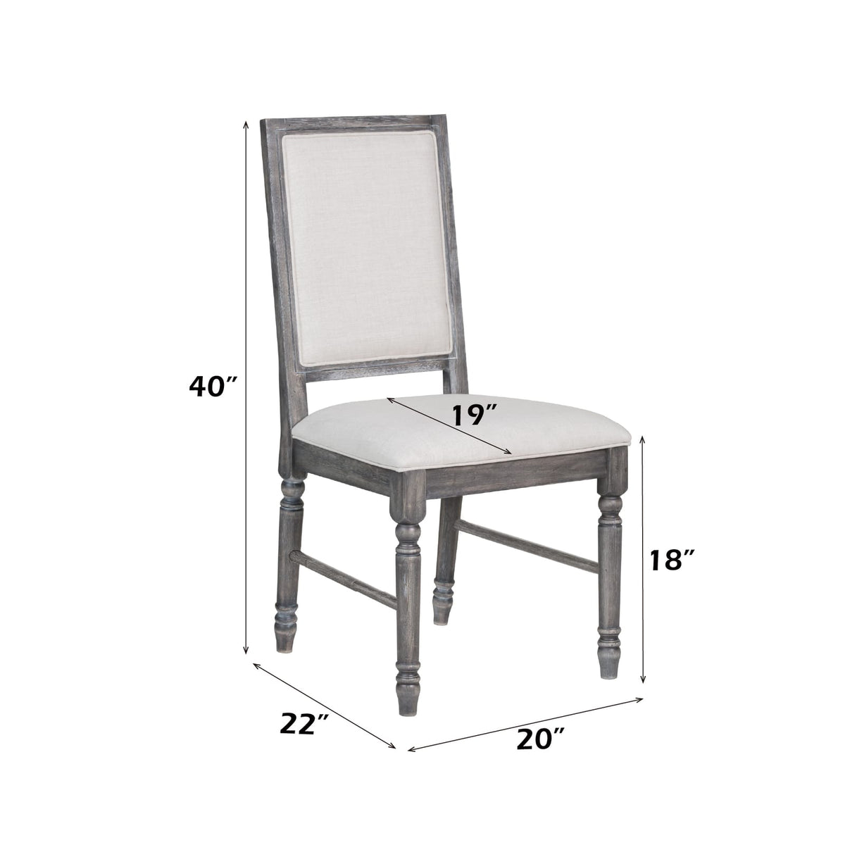 Gray Dining Table Set 7 Pieces - Modern Style