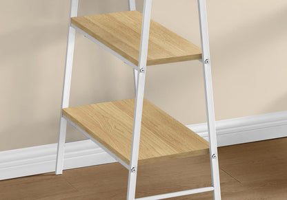 Natural Laminate Computer Desk - 48" L Workstation with Shelves