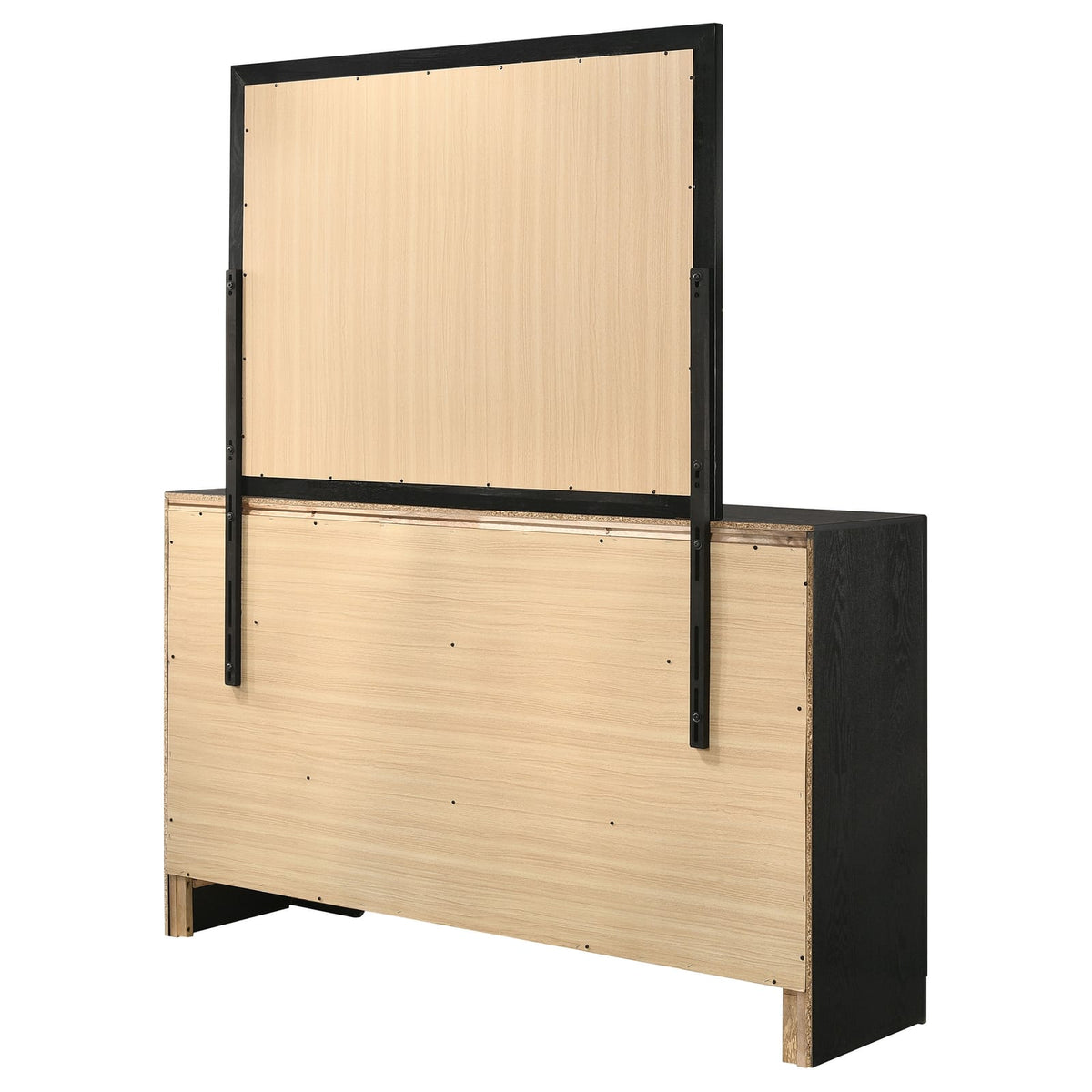 Black 7-Drawer Dresser Bedroom Furniture