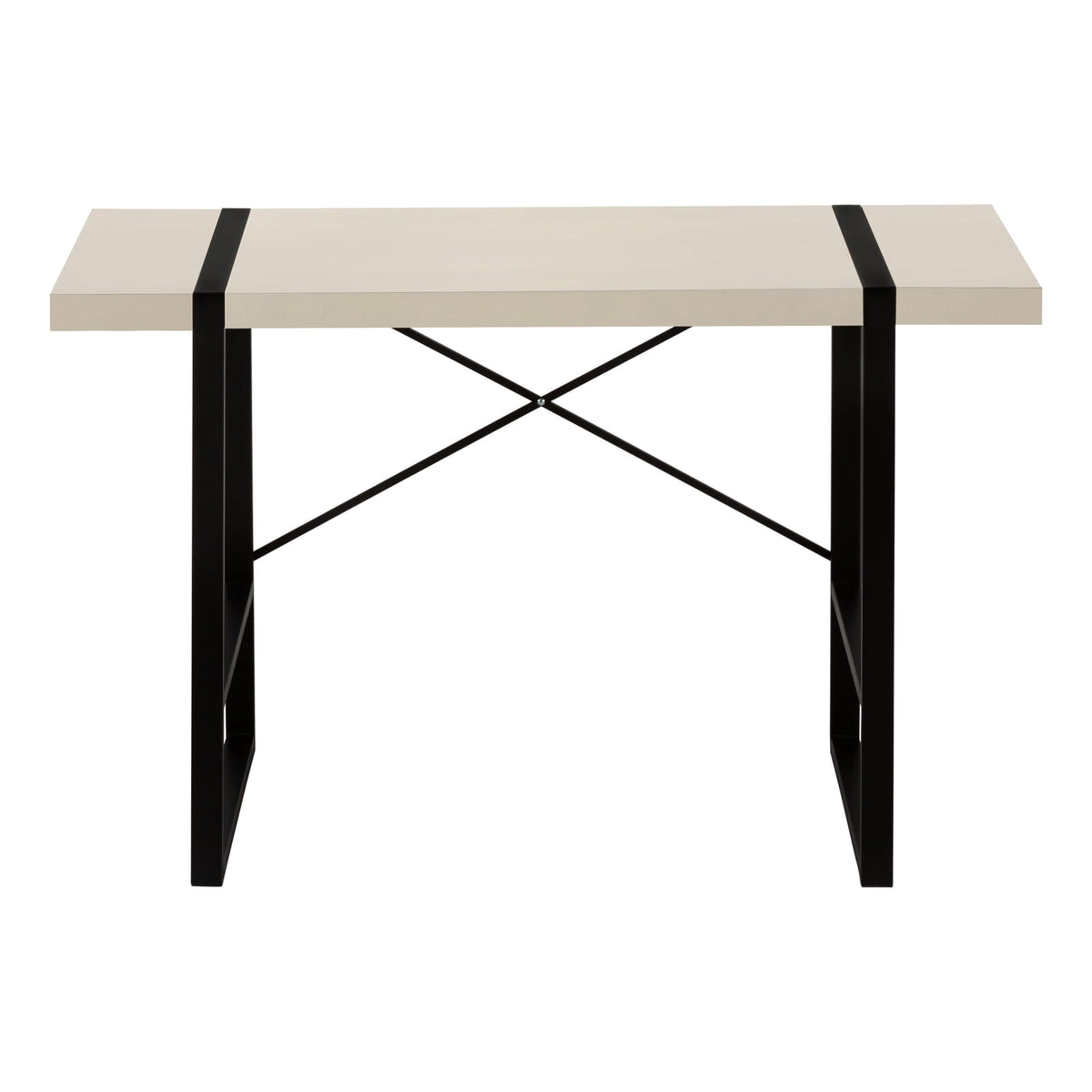Beige Computer Desk - Home Office Laptop Workstation