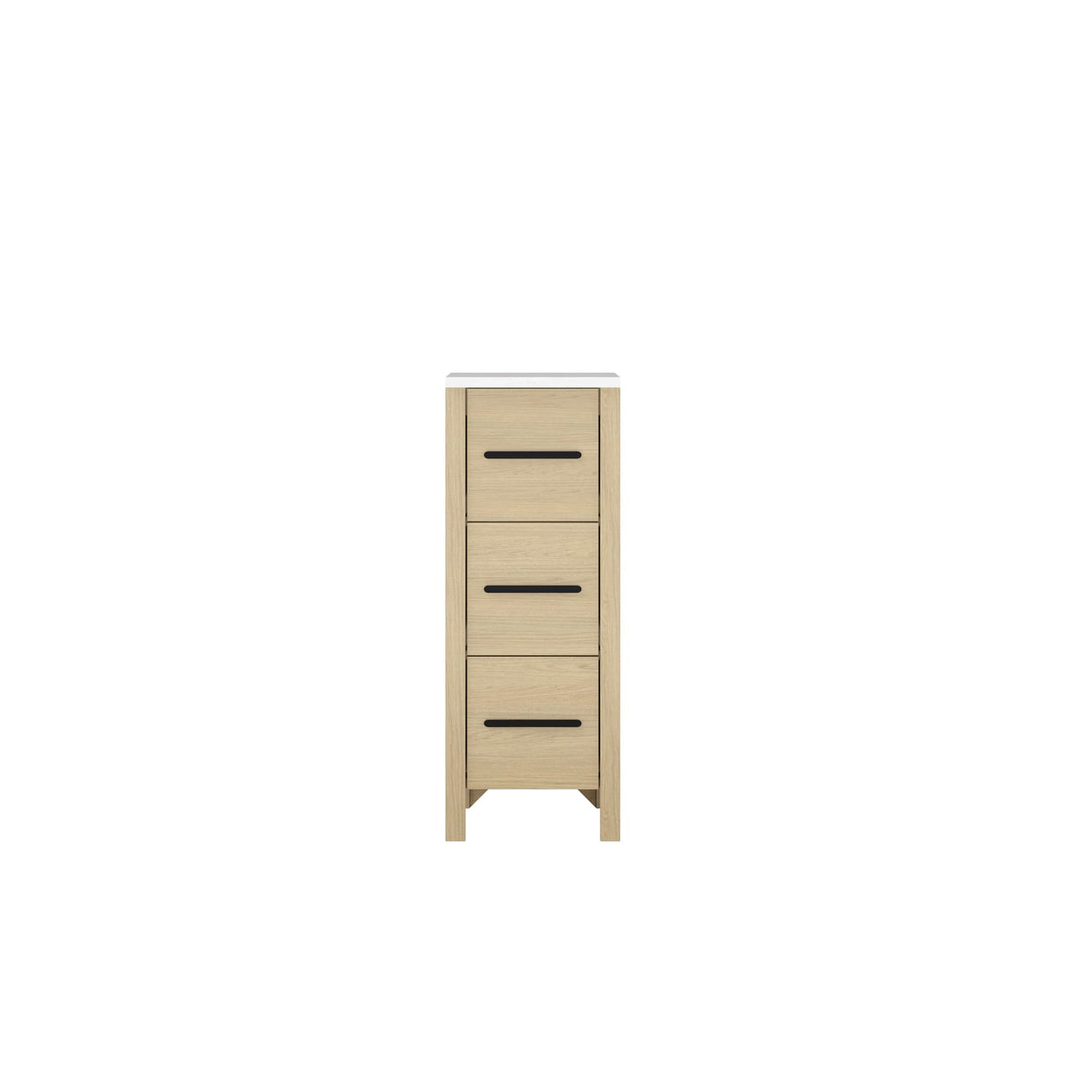 Natural Wood Bathroom Vanity Cabinet - 22" Storage
