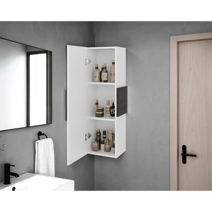 Modern White Wall Mounted Bathroom Storage Cabinet Upgrade