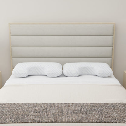 White+Blue Cooling Pillow - 29x16.5 Inch