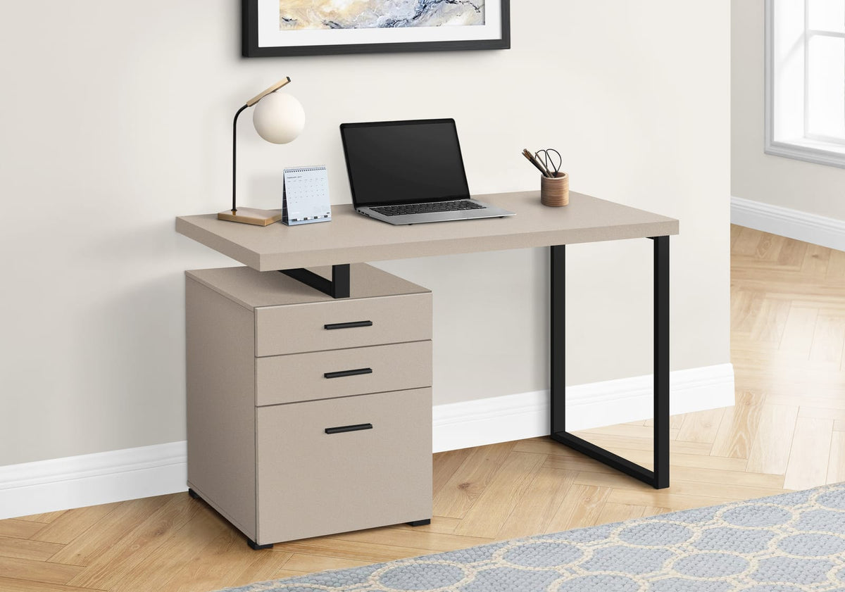 Computer Desk, 48"L Beige Laminate - Home Office Storage